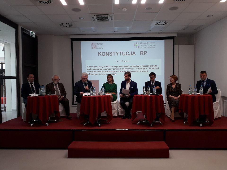 Konferencja samorządów zawodów zaufania publicznego w dniu 10 września 2018